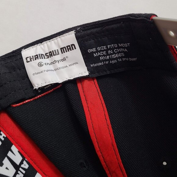 Chainsaw Man Japanese Animation Flat Bill Snapback Hat - Picture 6 of 7